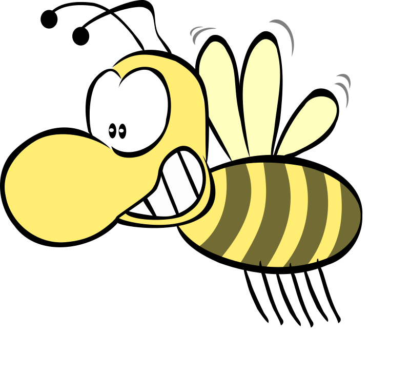 A cartoon bee SVG image.