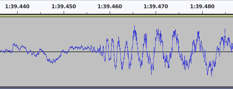 A music waveform