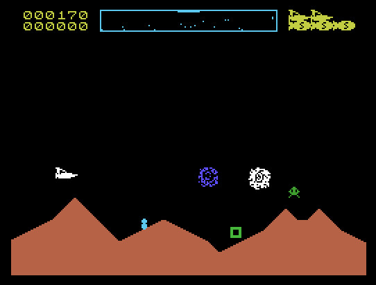Surface Scanner game screenshot on the Memotech MTX